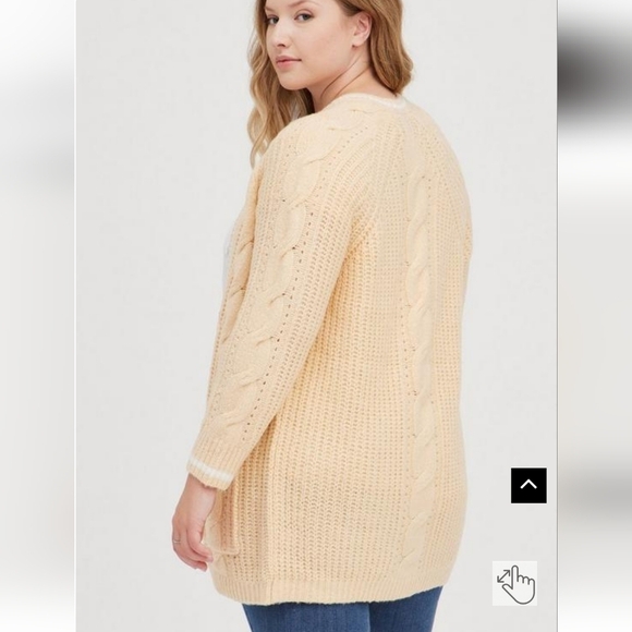 Torrid Cableknit Boyfriend Cardigan Size 2 - Picture 2 of 13